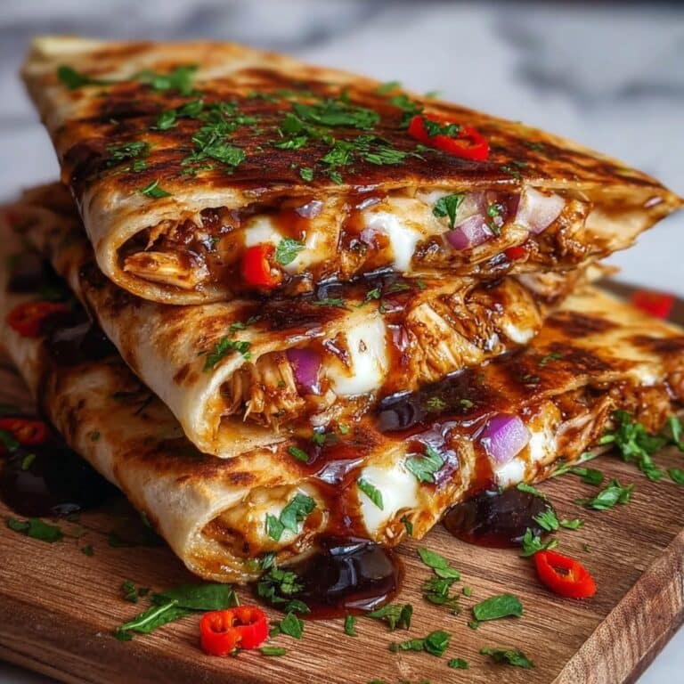 Hot Honey BBQ Chicken Quesadillas Recipe
