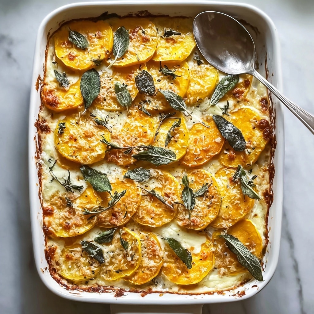 Sage Butternut Squash Gratin for Cozy Fall Gatherings Recipe