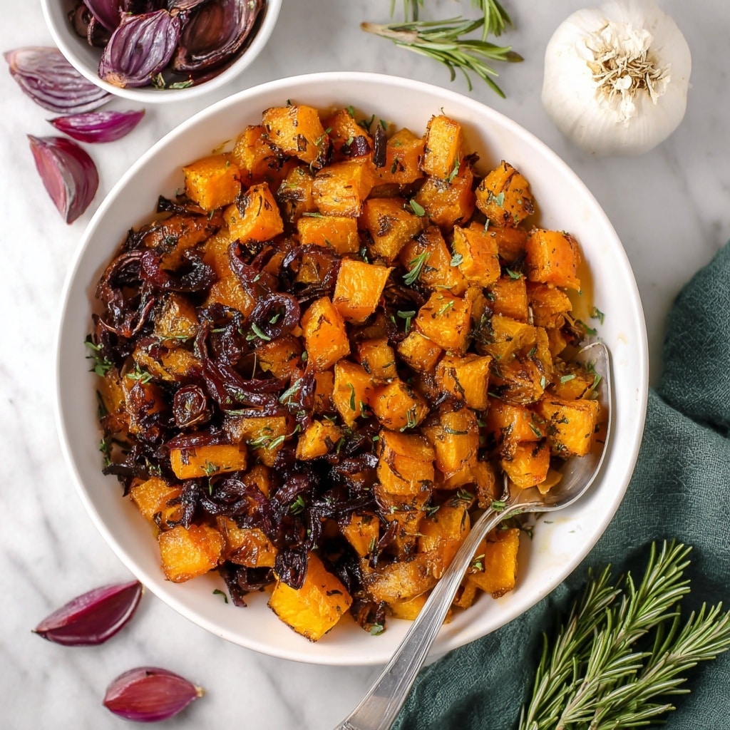 Roasted Butternut Squash & Sweet Potatoes with Rosemary Recipe
