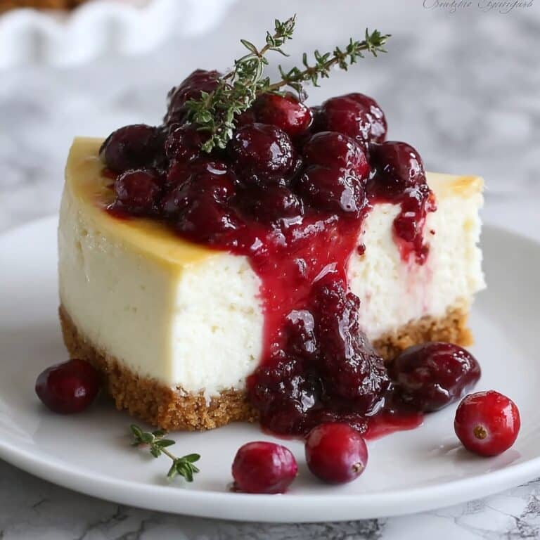 Cranberry White Chocolate Cheesecake Recipe