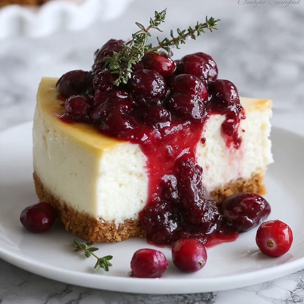 Cranberry White Chocolate Cheesecake Recipe