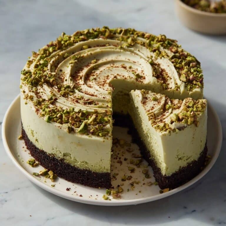 No-Bake Pistachio Cheesecake — Creamy, Nutty, and Oven-Free Recipe