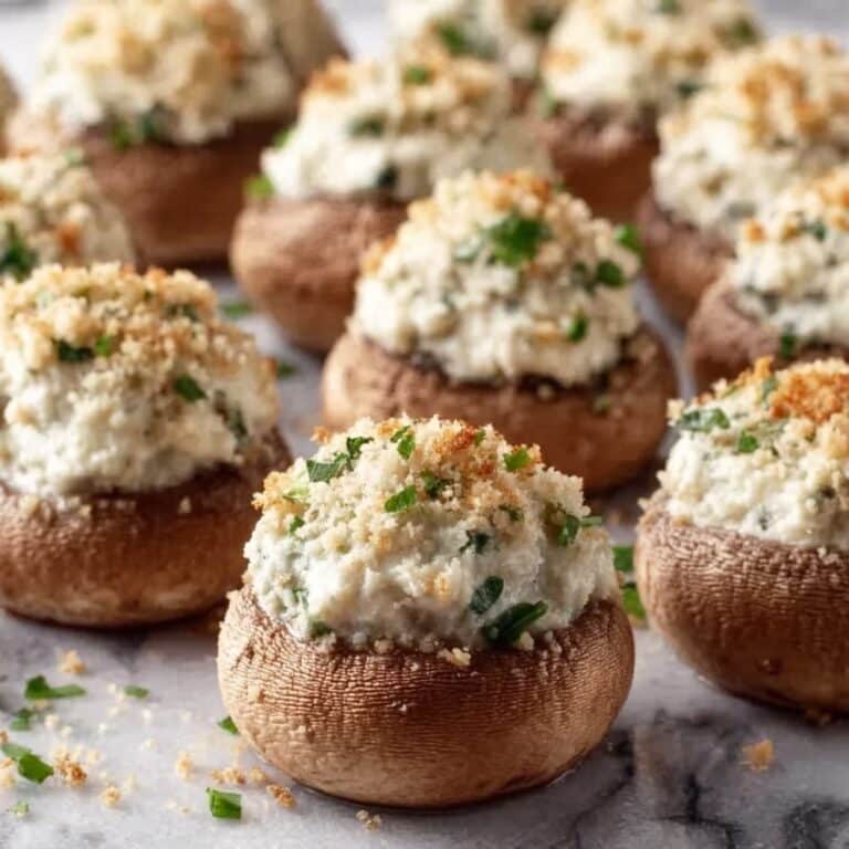 Stuffed Mushrooms with Parmesan and Garlic Recipe