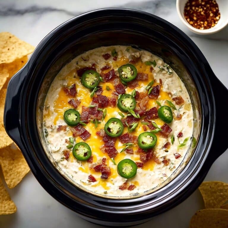 Spicy Crockpot Jalapeno Popper Dip Recipe