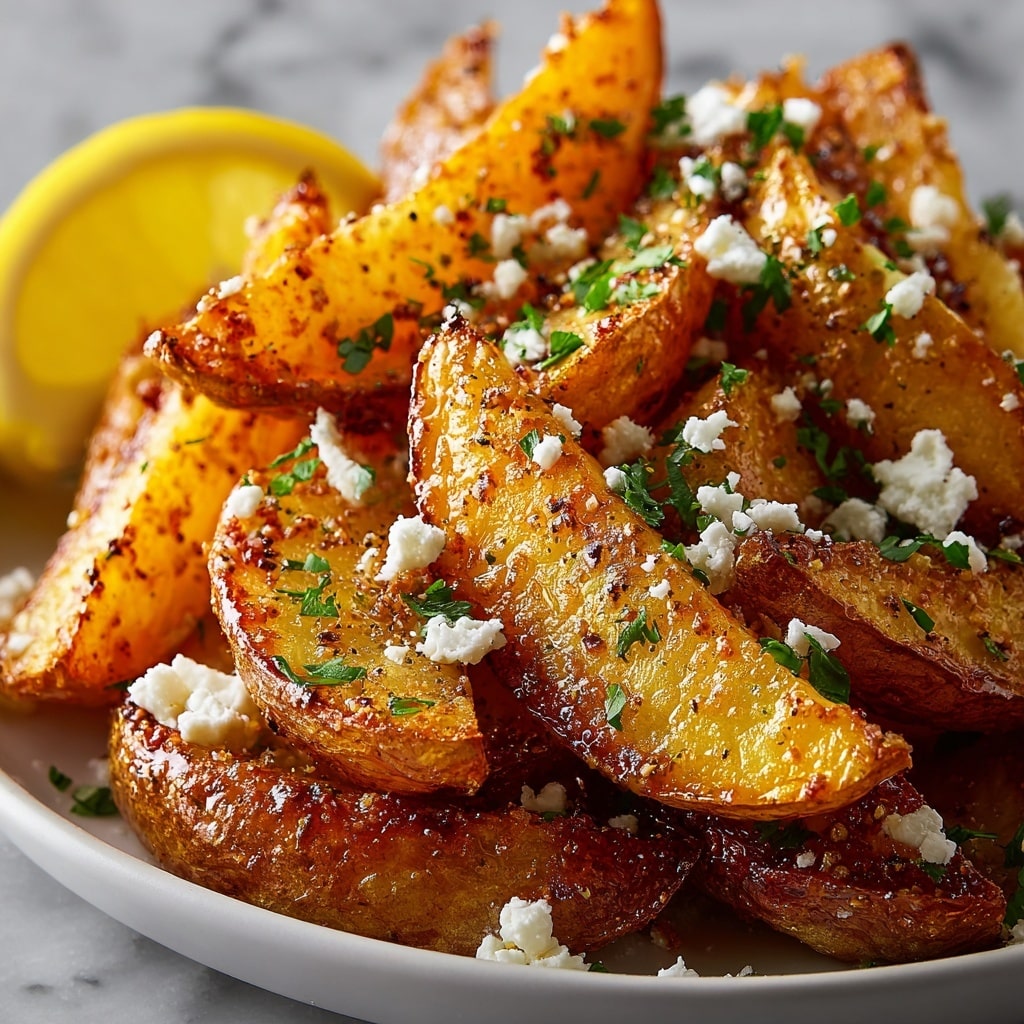Greek Potato Wedges: Ultimate Crispy Recipe in 40 Minutes Recipe