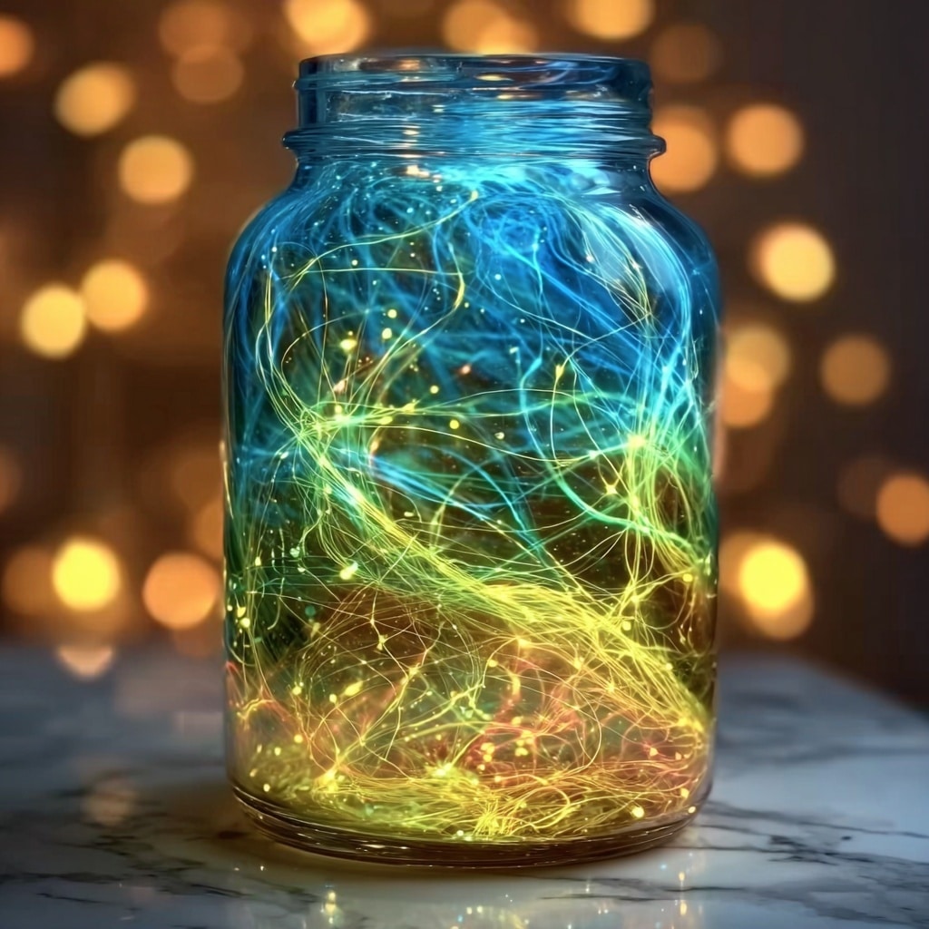 Glowing Fireworks in a Jar Recipe