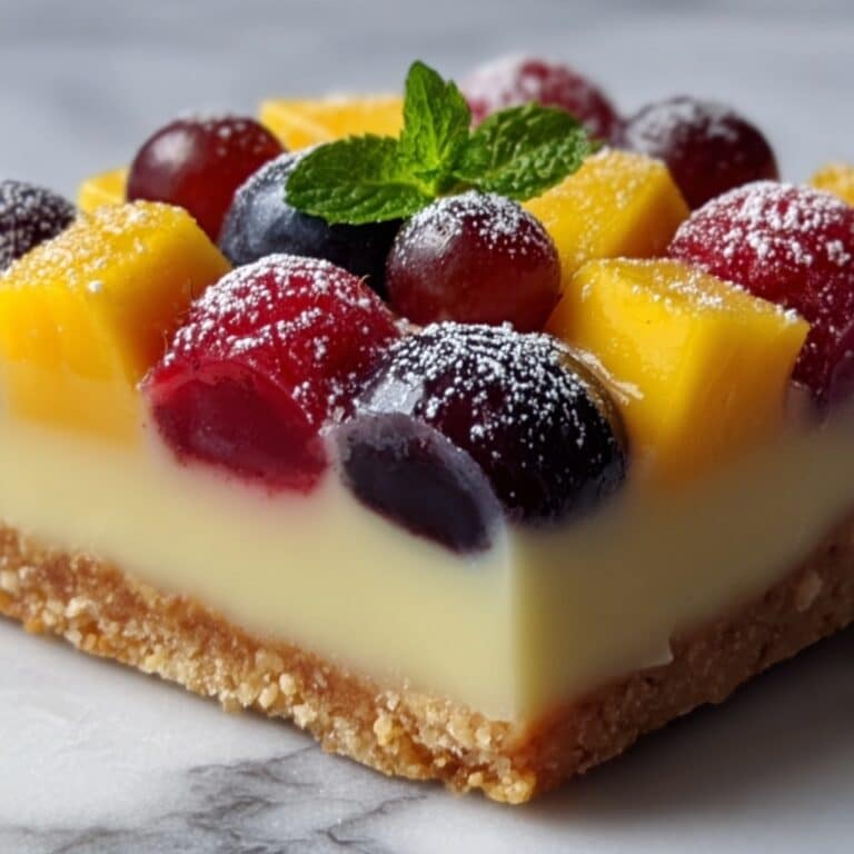 Fruit Custard Bars Recipe