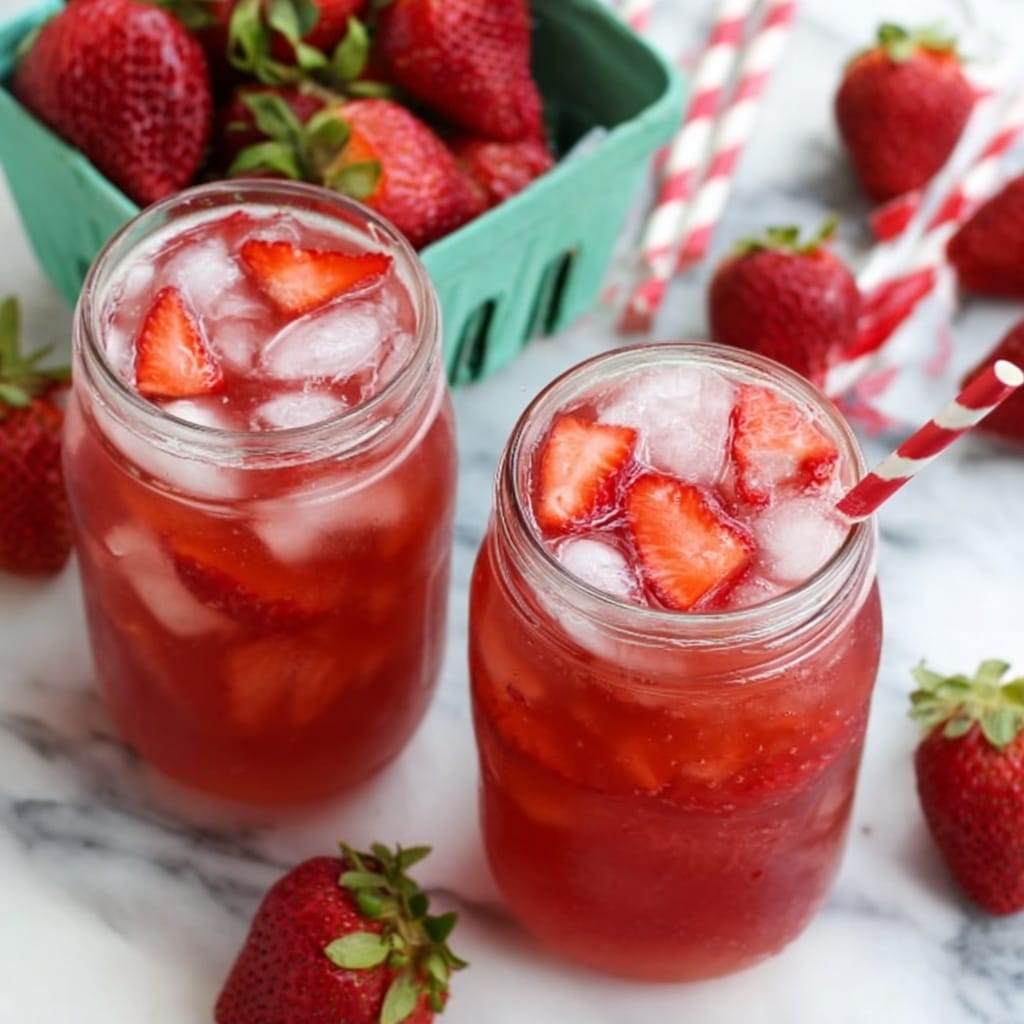 Southern Strawberry Sweet Iced Tea Recipe 5 Southern Strawberry Sweet Iced Tea Recipe - Recipe Image