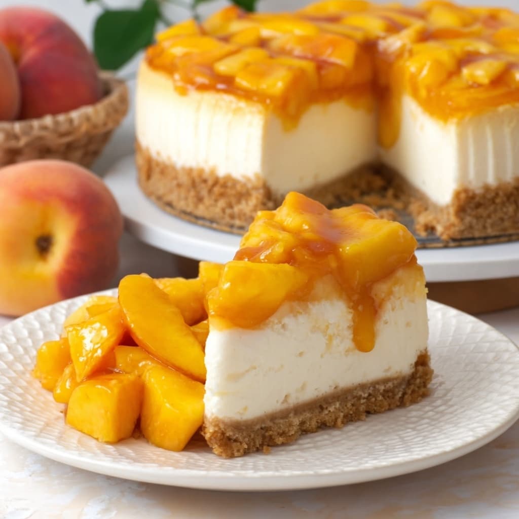 Peach Cobbler Cheesecake Recipe