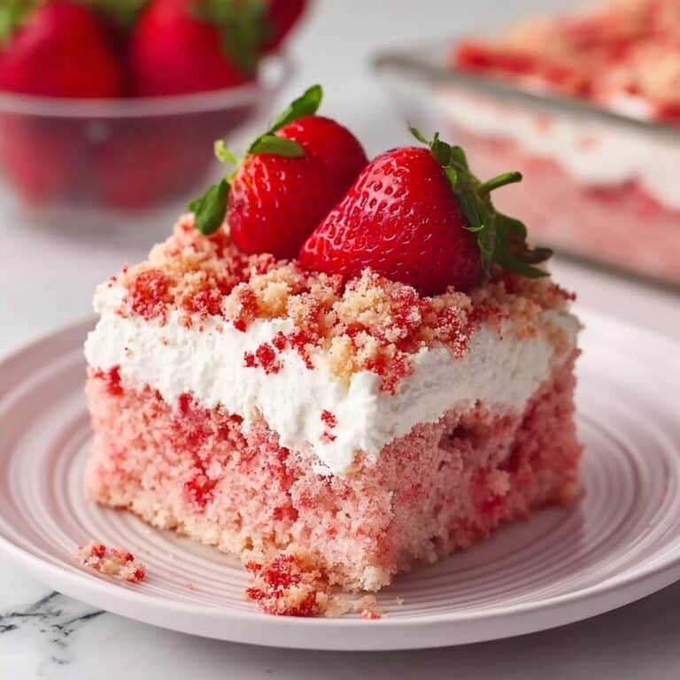 Strawberry Crunch Cake Recipe