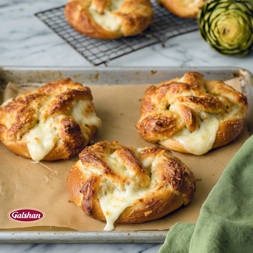 Artichoke Dip Stuffed Pretzels Recipe