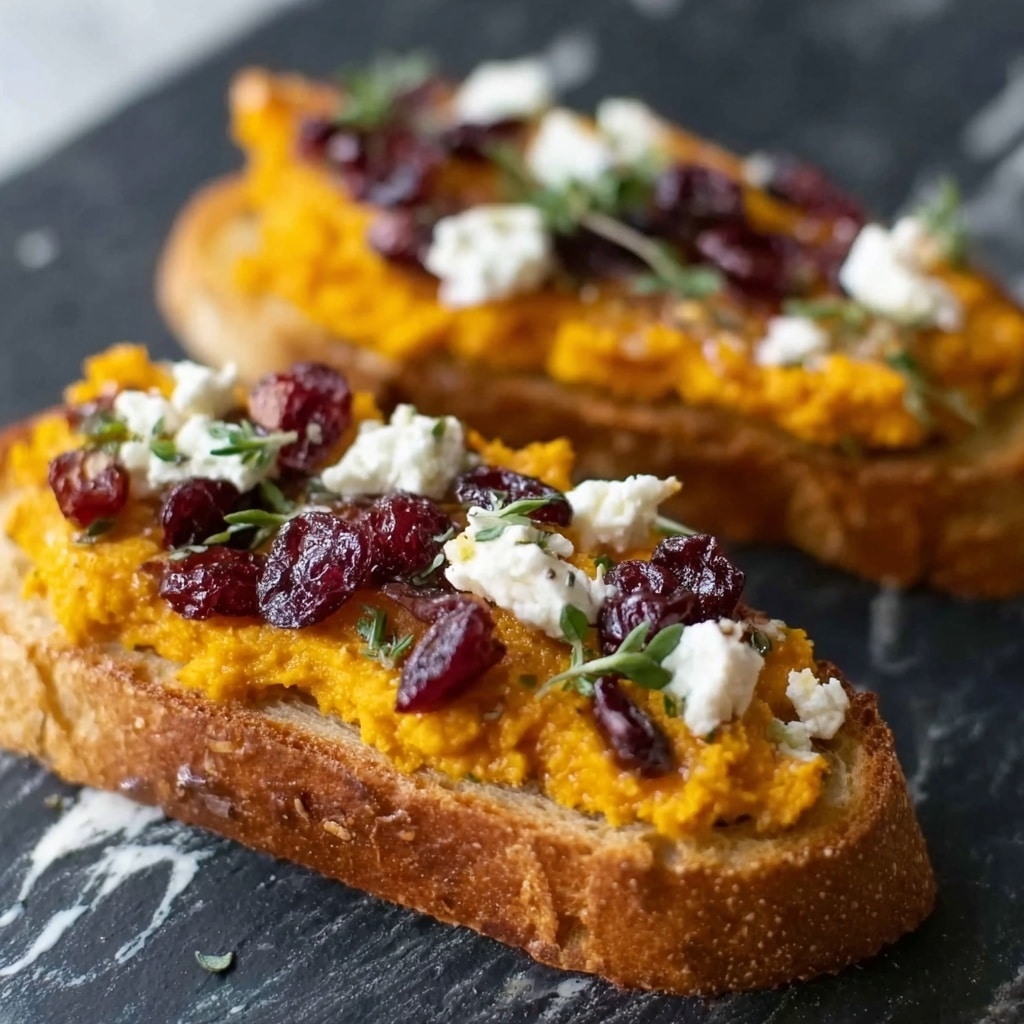 Butternut Squash, Cranberry, and Goat Cheese Crostini Recipe
