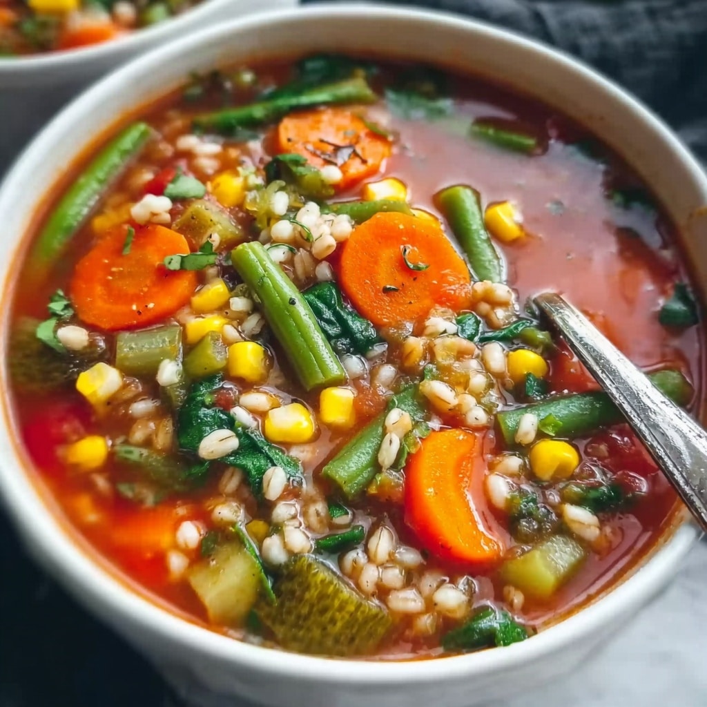 Hearty Vegetable Soup with Garden-Fresh Ingredients Recipe 5 Hearty Vegetable Soup with Garden-Fresh Ingredients Recipe - Recipe Image