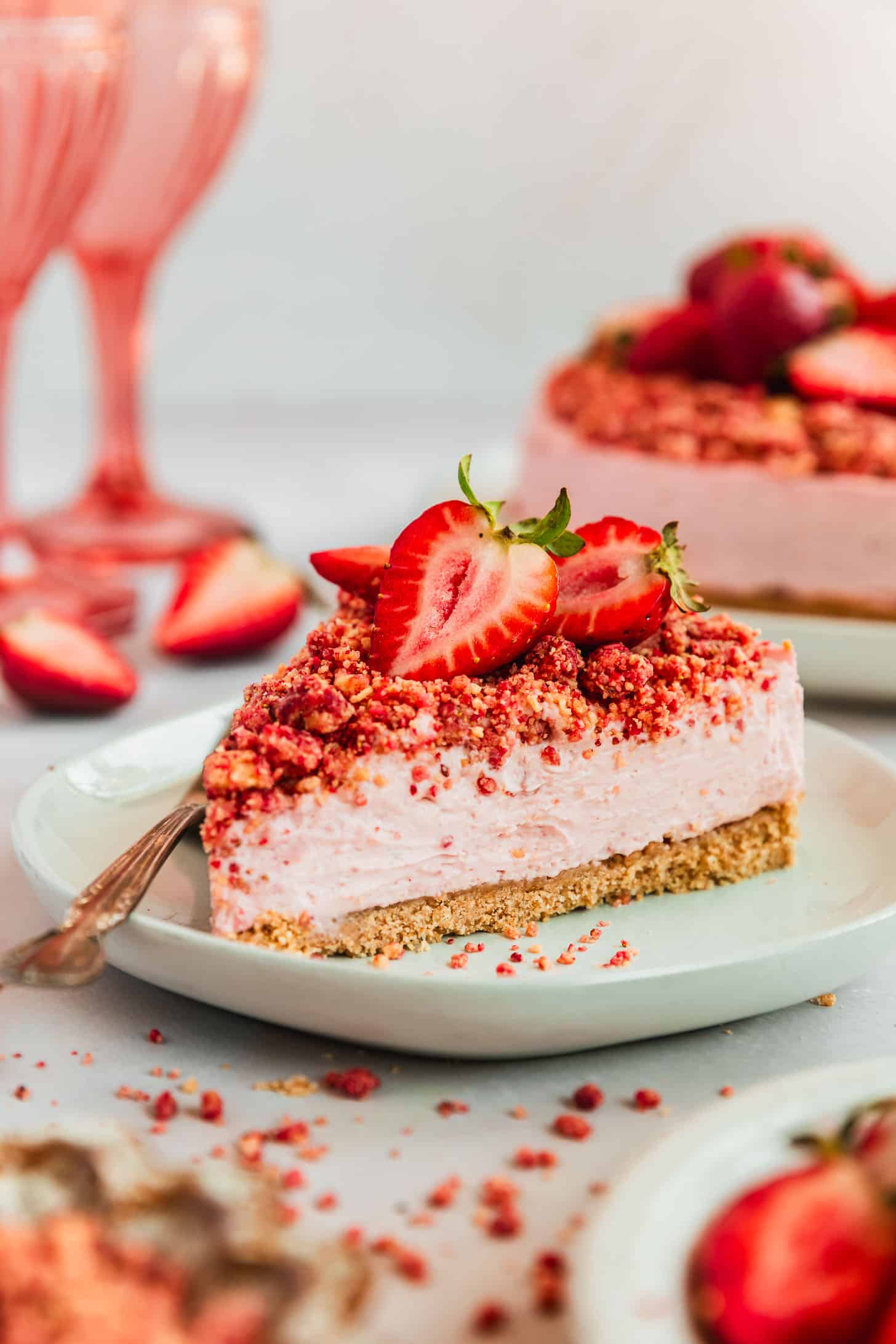 Delightful Strawberry Crunch Cheesecake Chunks Recipe