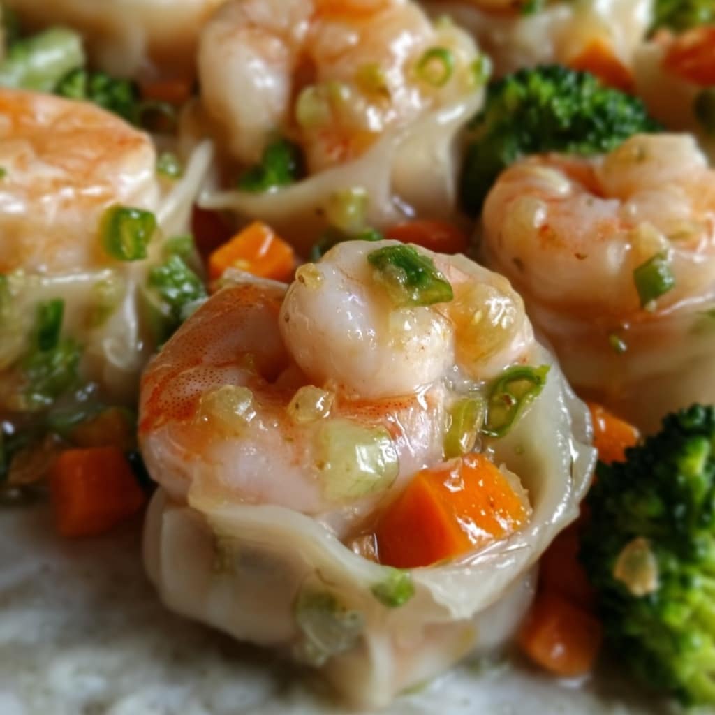 Shrimp and Vegetable Dumplings Recipe 5 Shrimp and Vegetable Dumplings Recipe - Recipe Image