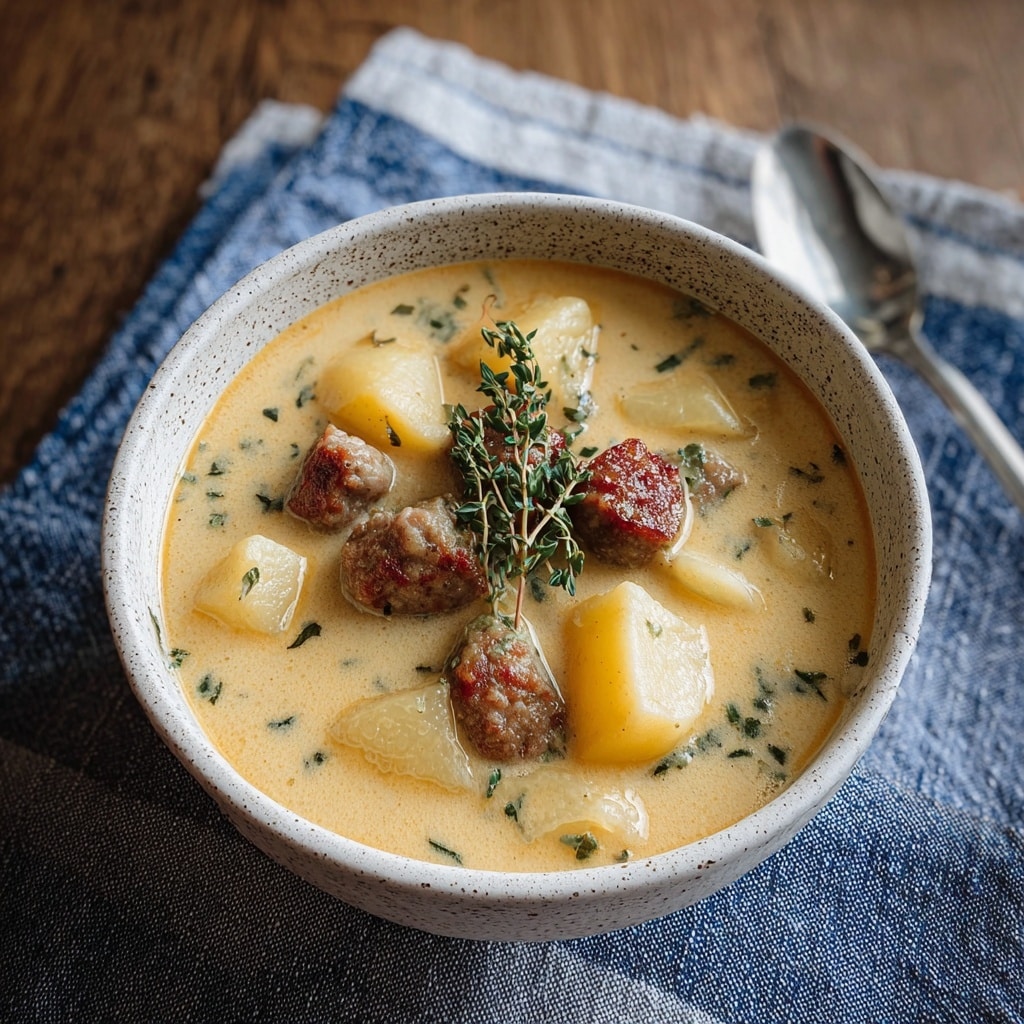 Creamy Potato and Sausage Soup Recipe 5 Creamy Potato and Sausage Soup Recipe - Recipe Image