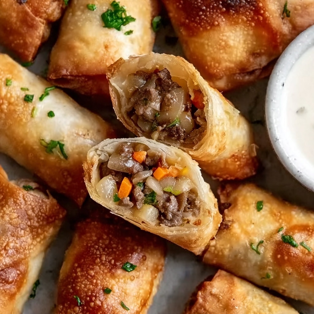 Philly Cheesesteak Egg Rolls Recipe 5 Philly Cheesesteak Egg Rolls Recipe - Recipe Image