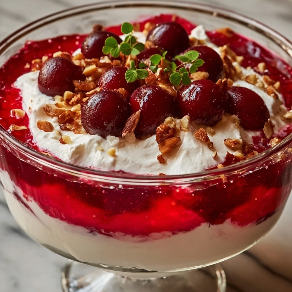 Cranberry Jello Salad with Cream Cheese and Pecans Recipe 5 Cranberry Jello Salad with Cream Cheese and Pecans Recipe - Recipe Image
