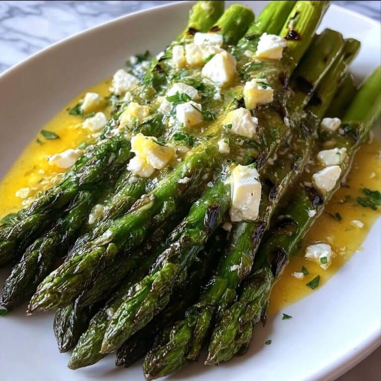 Lemon and Feta Grilled Asparagus Recipe