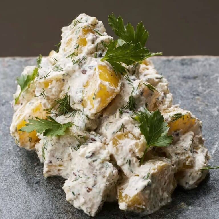 Creamy Herb Potato Salad with Greek Yogurt and Fresh Dill Recipe