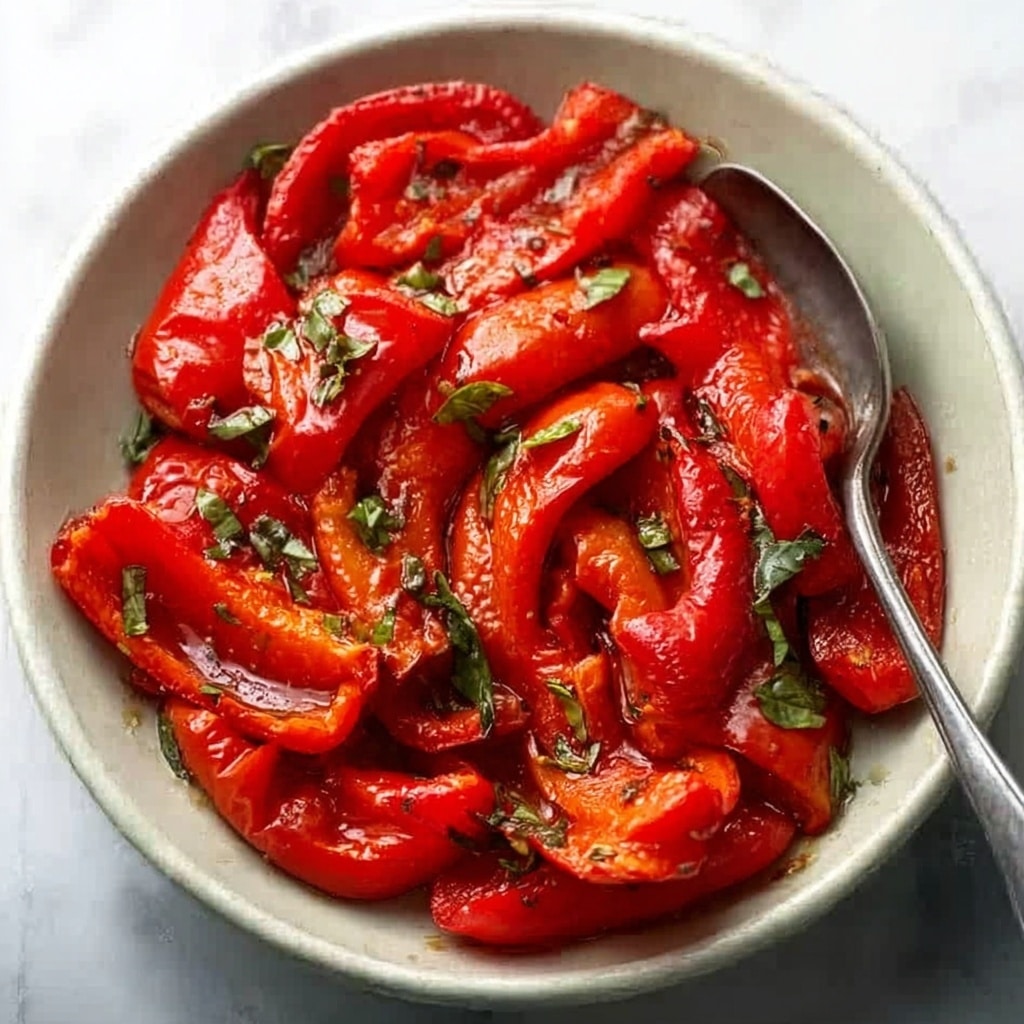 Roasted Red Pepper Salad with Feta and Fresh Herbs Recipe 5 Roasted Red Pepper Salad with Feta and Fresh Herbs Recipe - Recipe Image