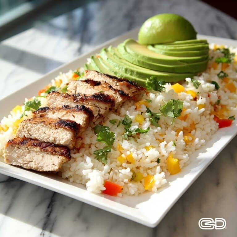 Tropical Coconut Chicken Rice Bowl Recipe