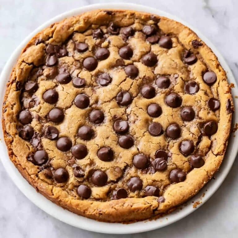 Deep Dish Chickpea Chocolate Chip Cookie Pie Recipe