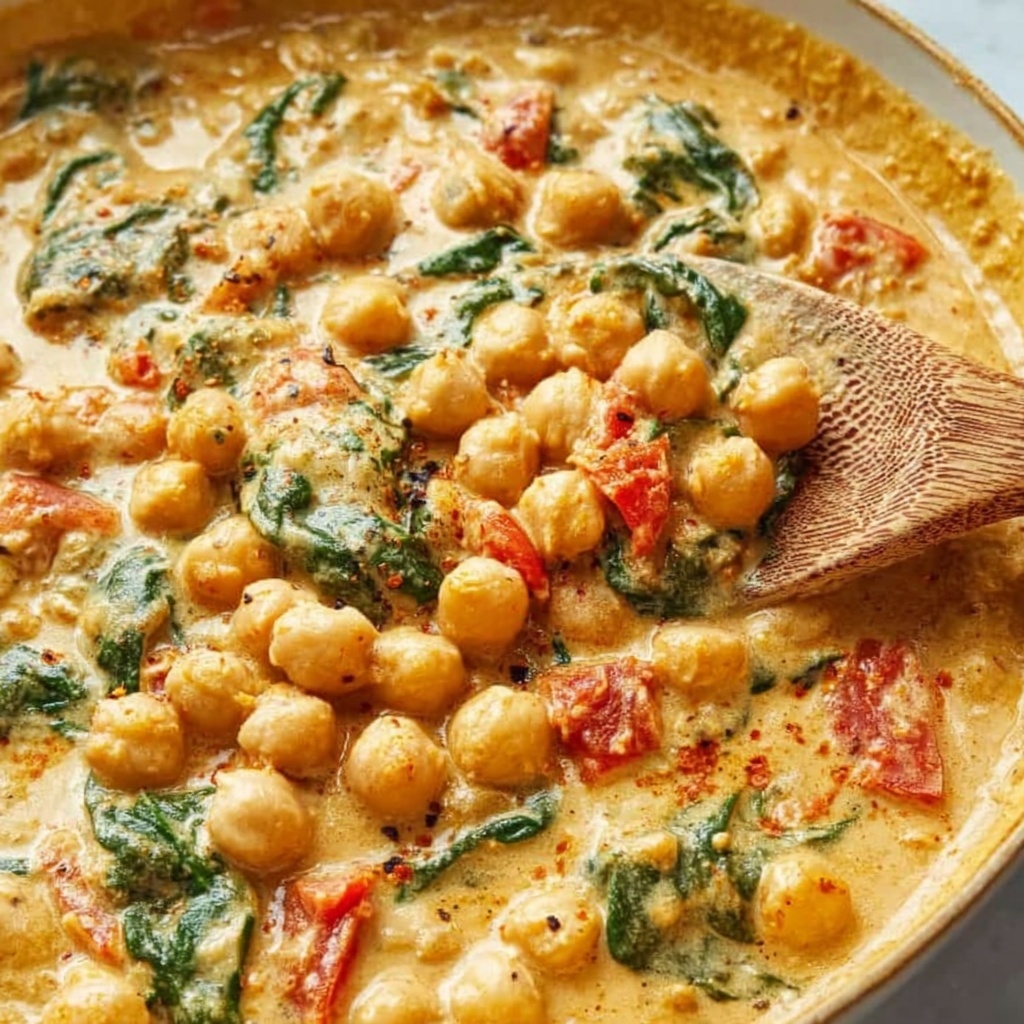 Creamy Sun-Dried Tomato Chickpeas Recipe 6 Creamy Sun-Dried Tomato Chickpeas Recipe - Recipe Image