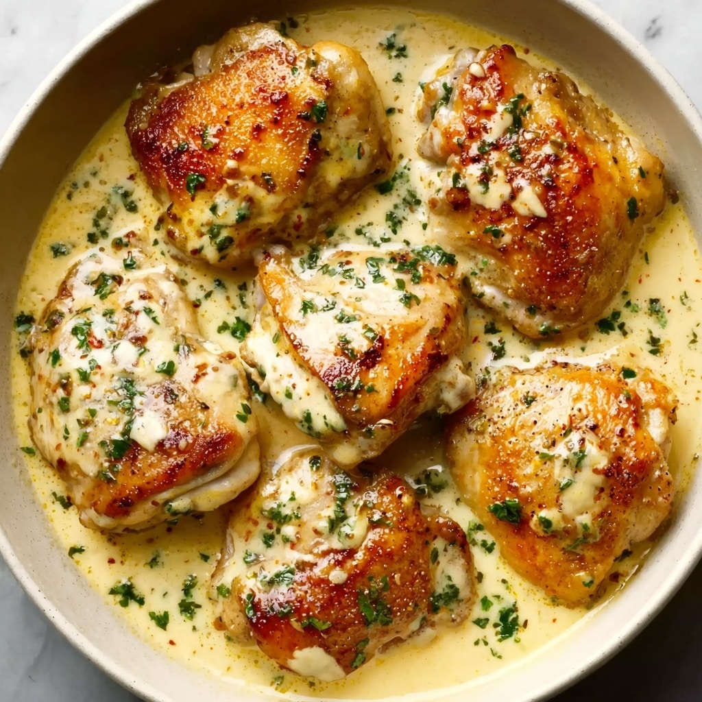 Creamy Oven-Baked Chicken Thighs Recipe 5 Creamy Oven-Baked Chicken Thighs Recipe - Recipe Image