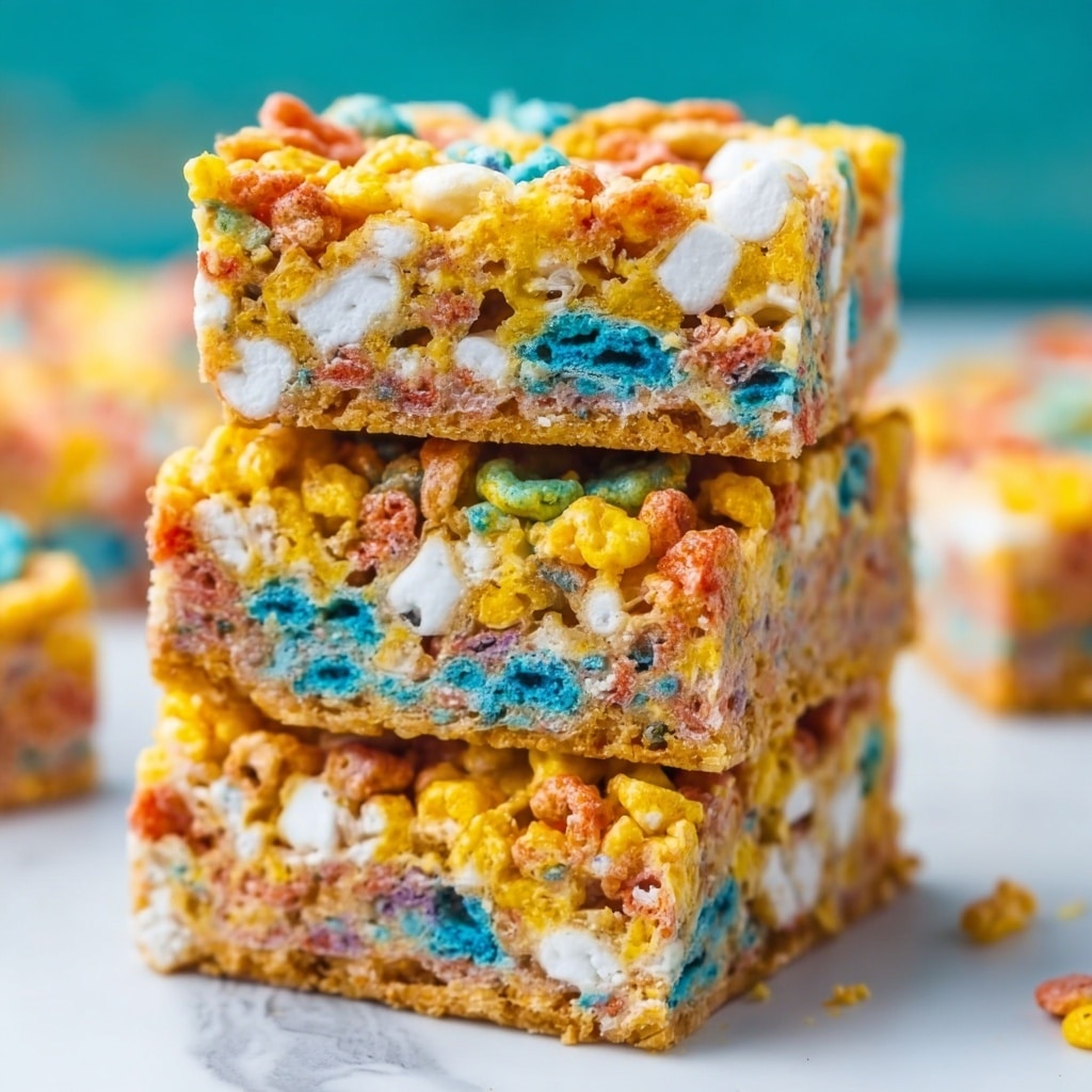 Fruity Pebbles Rice Krispie Treats Recipe 5 Fruity Pebbles Rice Krispie Treats Recipe - Recipe Image