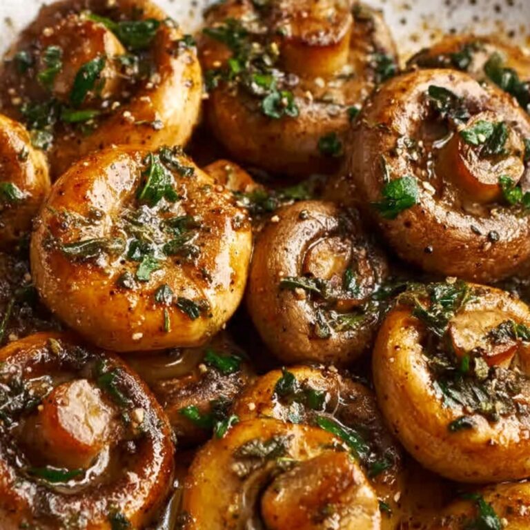 Honey and Garlic Roasted Mushrooms Recipe