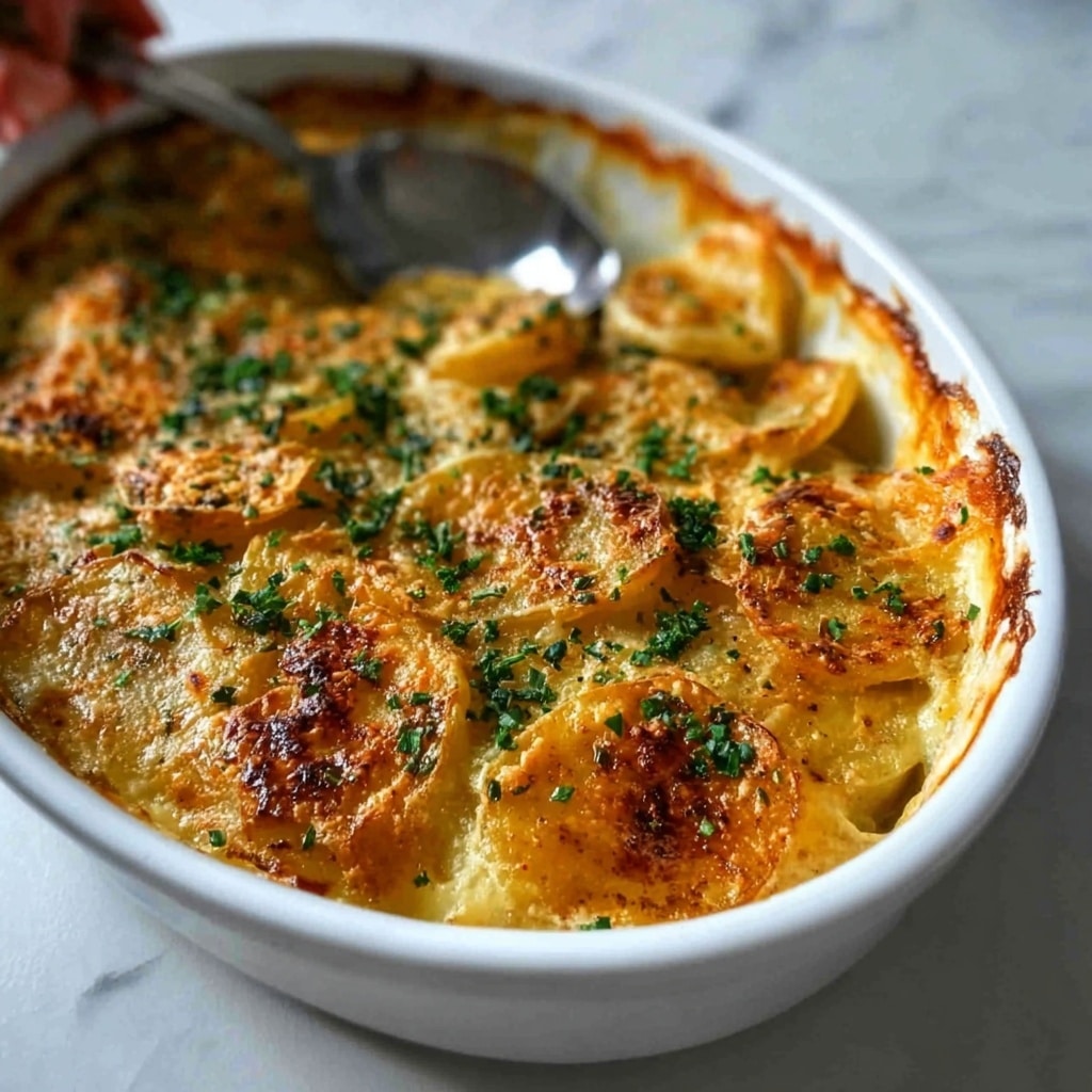 Dad’s Creamy & Cheesy Au Gratin Potatoes Recipe