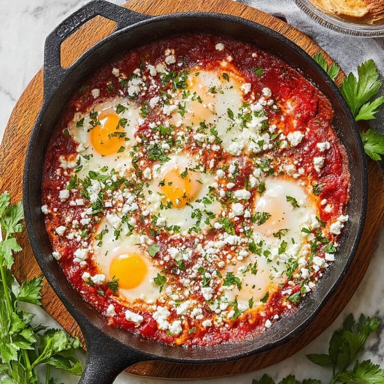 Creamy Spiced Shakshuka with Chickpeas and Feta Recipe