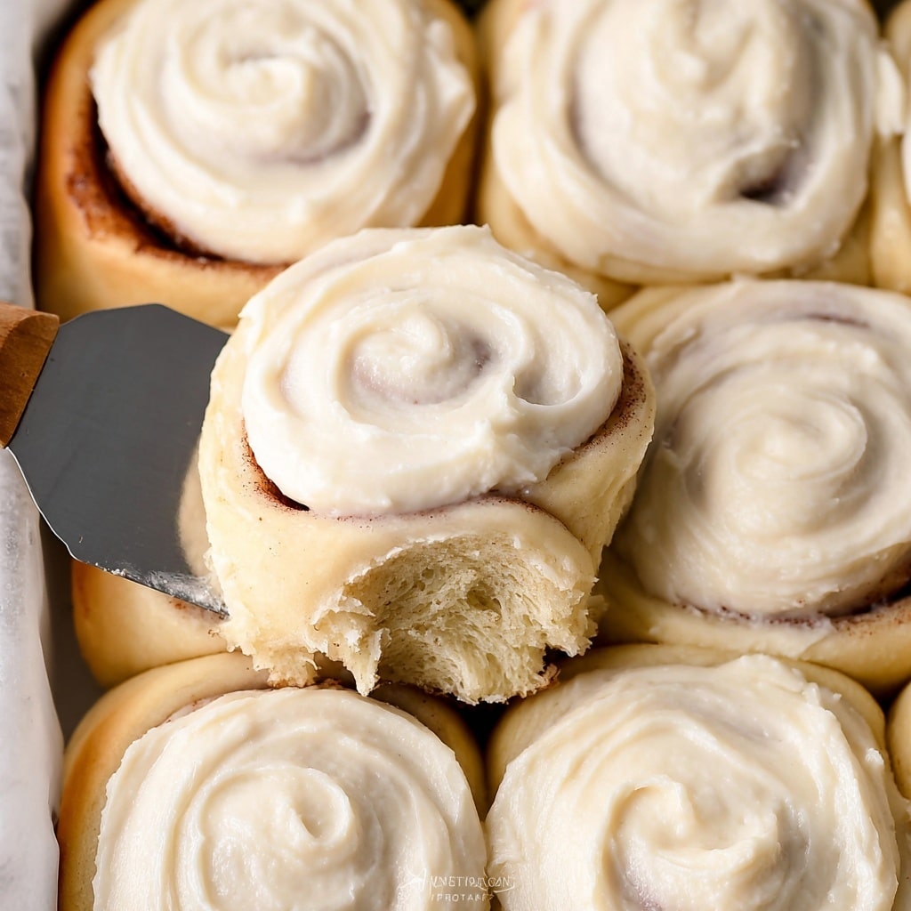 Homemade Cinnamon Rolls with Maple Cream Cheese Frosting Recipe