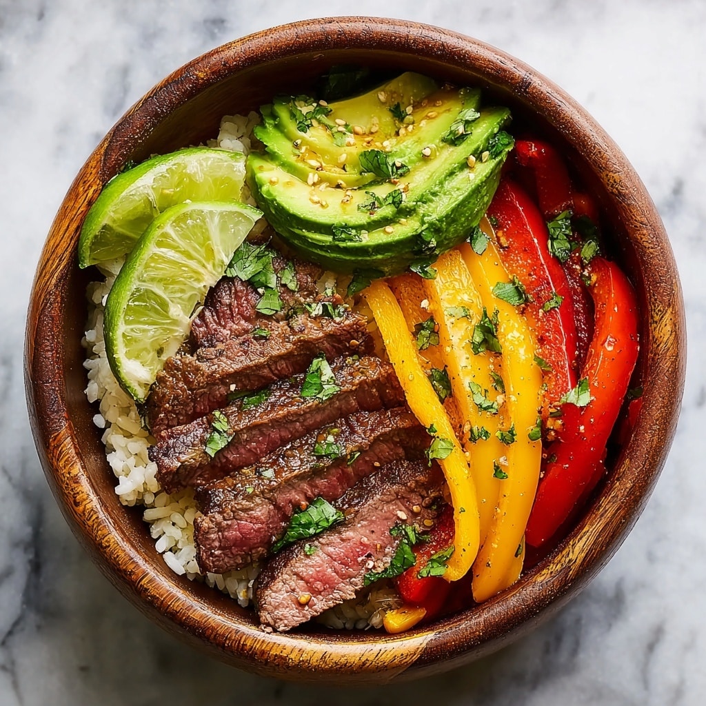 Low Carb Steak Fajita Bowl Recipe: Bold, Fresh & Flavor-Packed Recipe 2 Low Carb Steak Fajita Bowl Recipe: Bold, Fresh & Flavor-Packed Recipe - Recipe Image