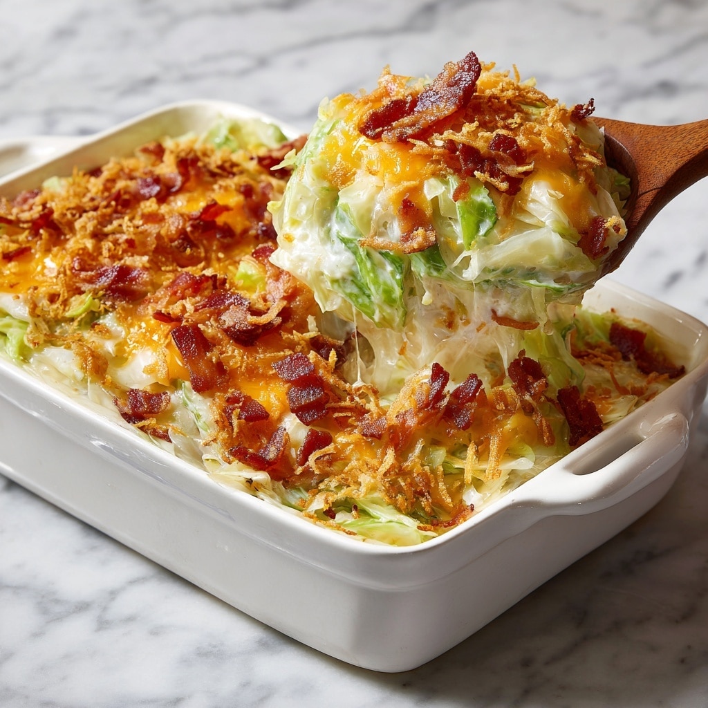 Creamy Cabbage Casserole with Bacon Recipe 5 Creamy Cabbage Casserole with Bacon Recipe - Recipe Image