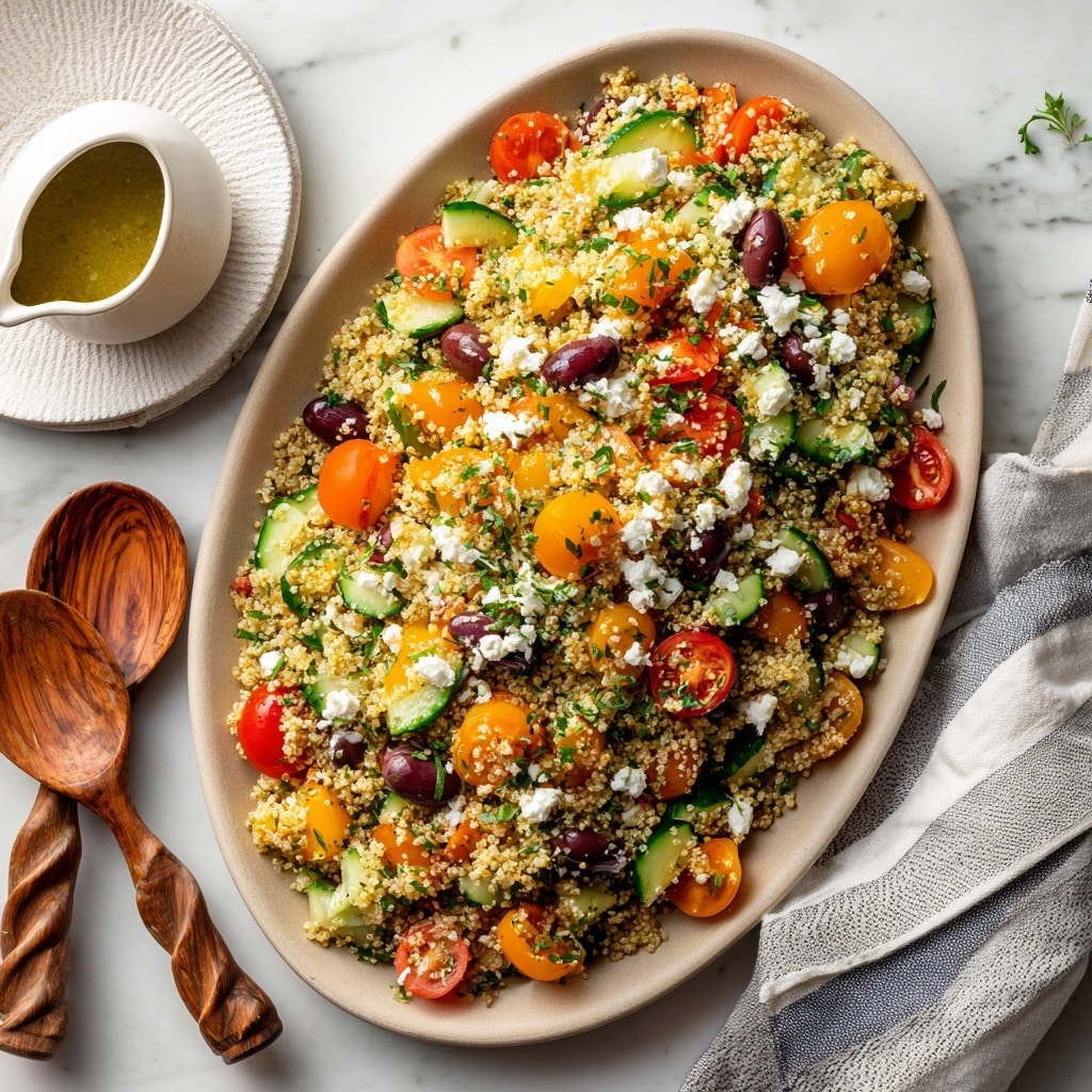 Simple Quinoa Salad with Cherry Tomatoes, Feta, and Fresh Mint Recipe