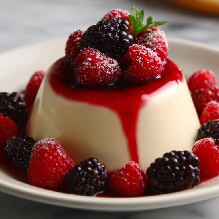 Rose Water Raspberry Lychee Panna Cotta Recipe