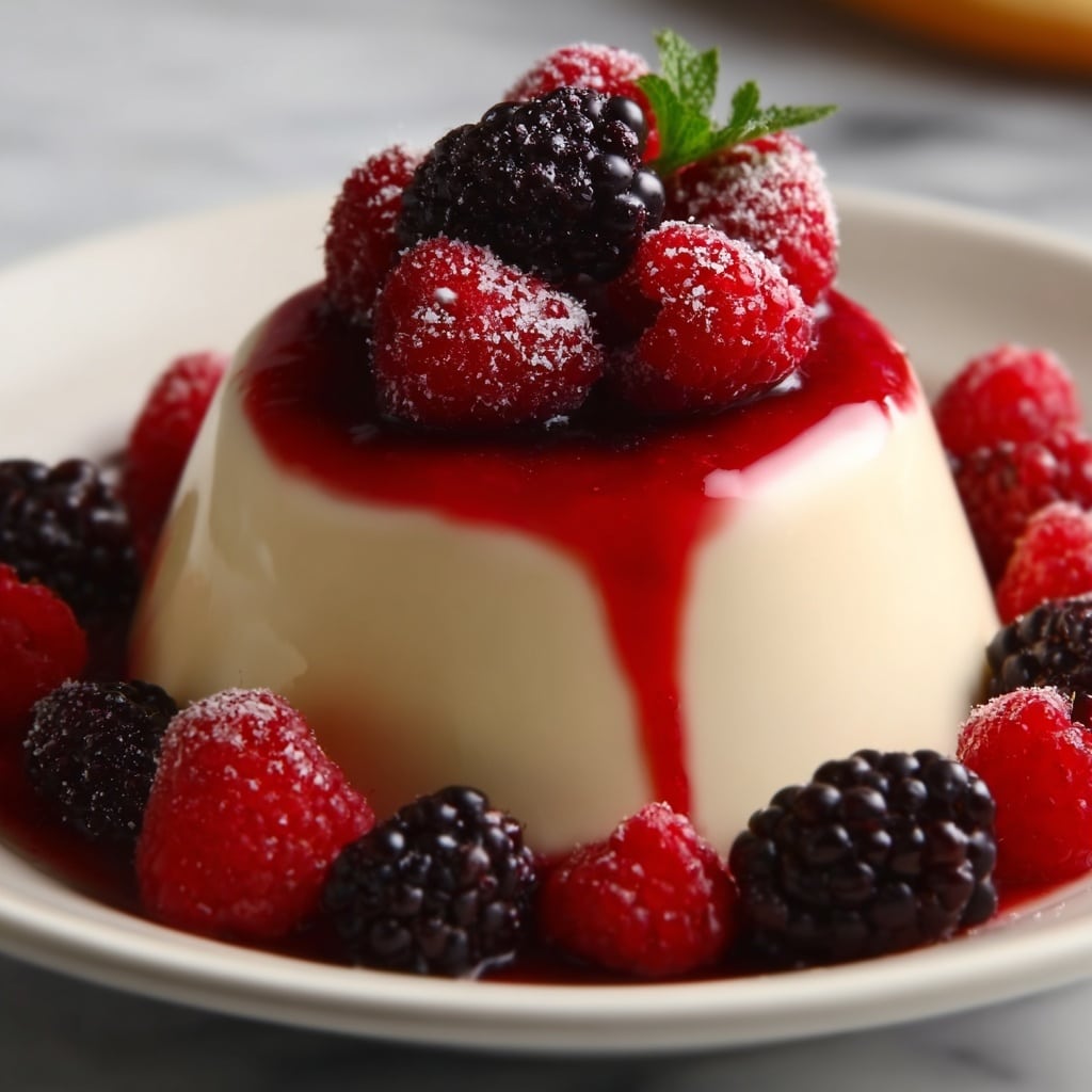 Rose Water Raspberry Lychee Panna Cotta Recipe