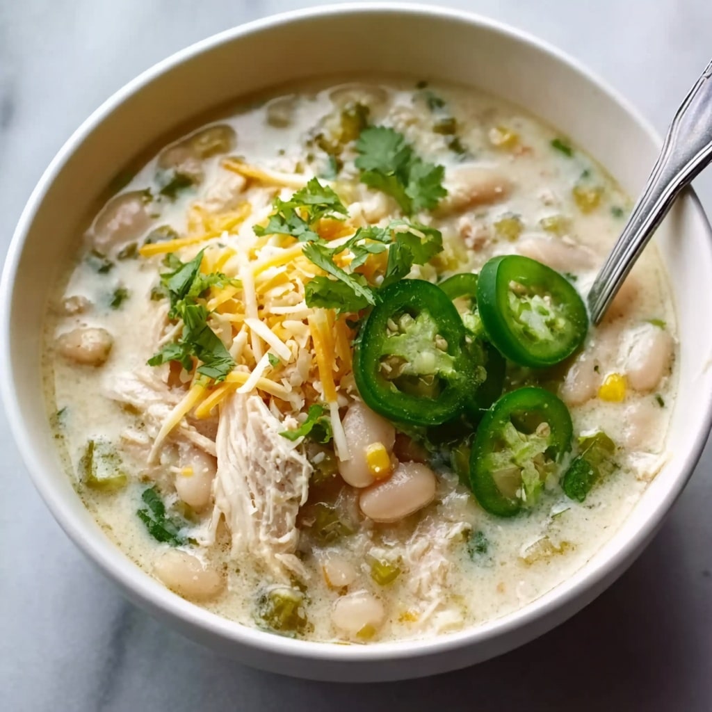 Creamy Crockpot White Chicken Chili Recipe 5 Creamy Crockpot White Chicken Chili Recipe - Recipe Image