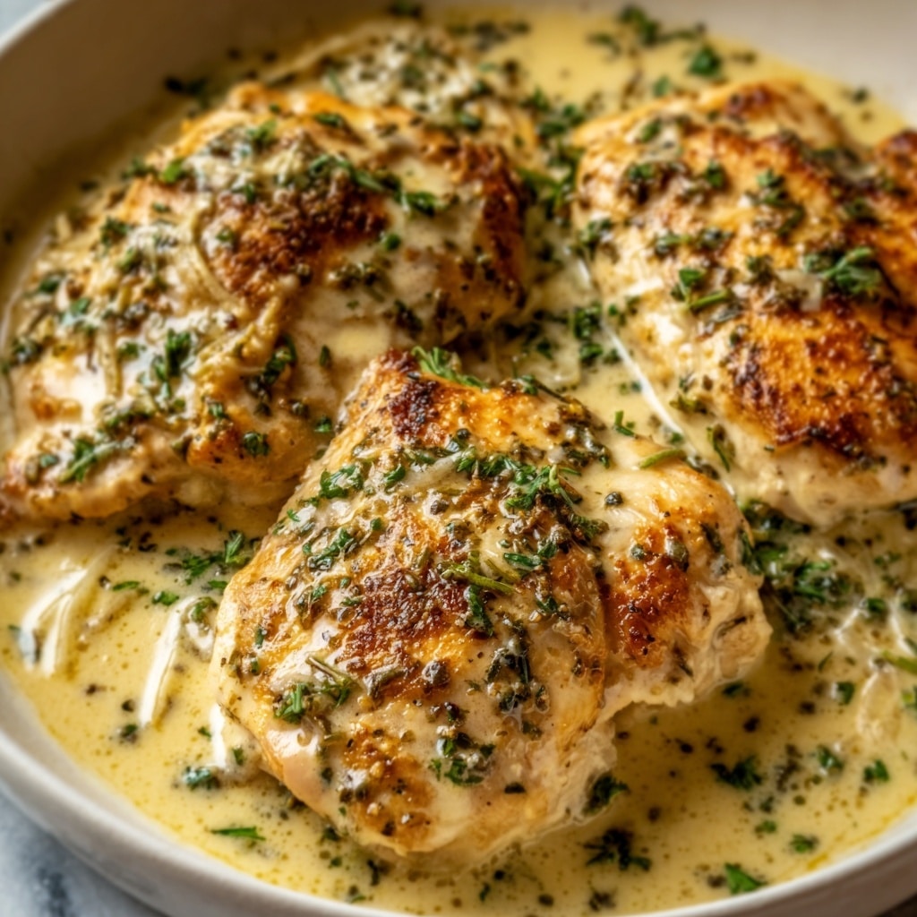 Creamy Lemon Herb Parmesan Chicken Recipe