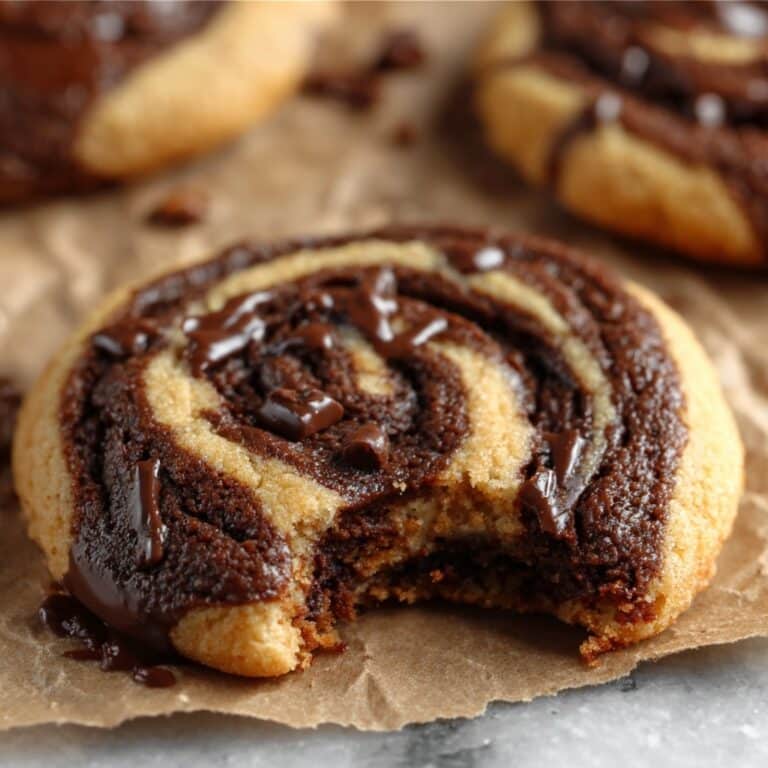 Swirled Brownie Cookies with a Peanut Butter Twist Recipe