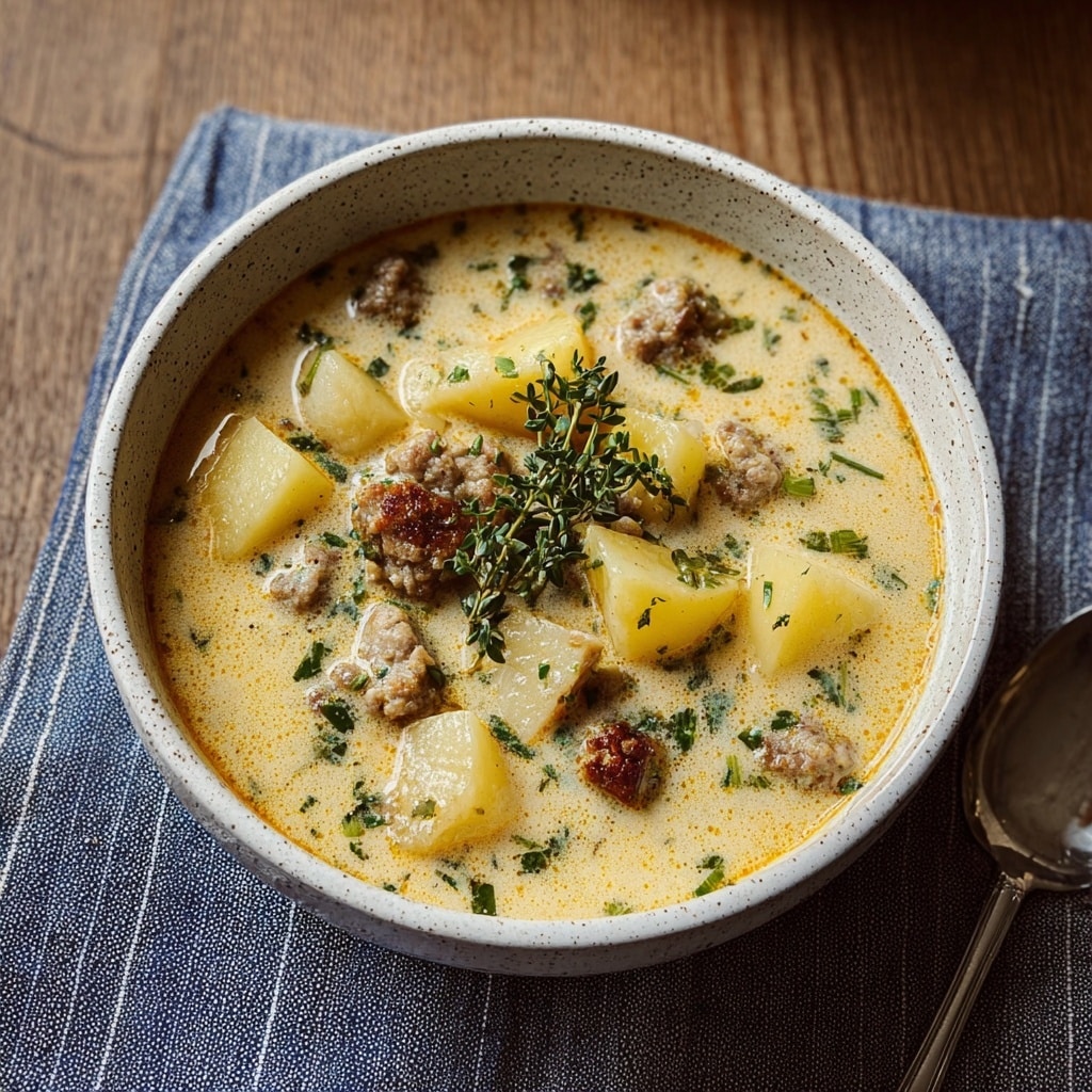 Creamy Potato and Sausage Soup Recipe 6 Creamy Potato and Sausage Soup Recipe - Recipe Image