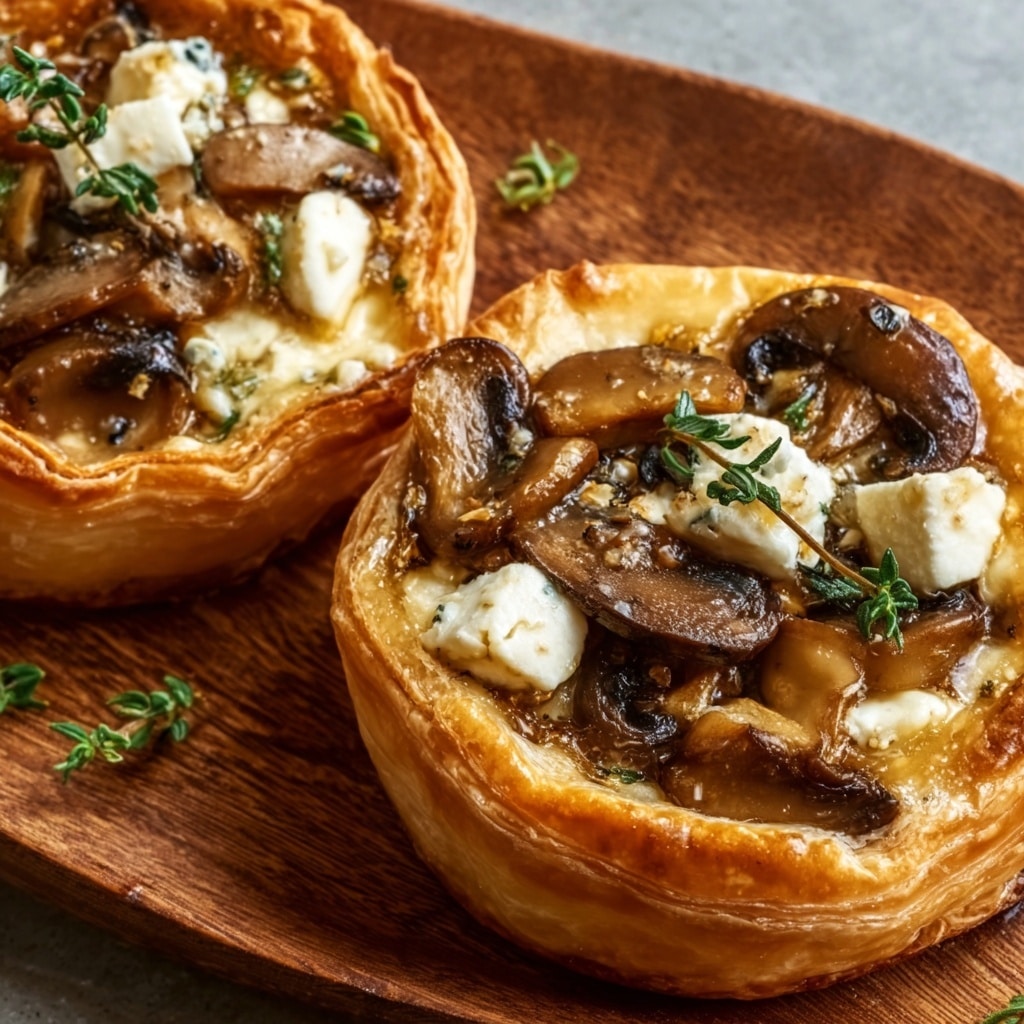 Mushroom Shallot and Herbed Goat Cheese Tarts Recipe 6 Mushroom Shallot and Herbed Goat Cheese Tarts Recipe - Recipe Image
