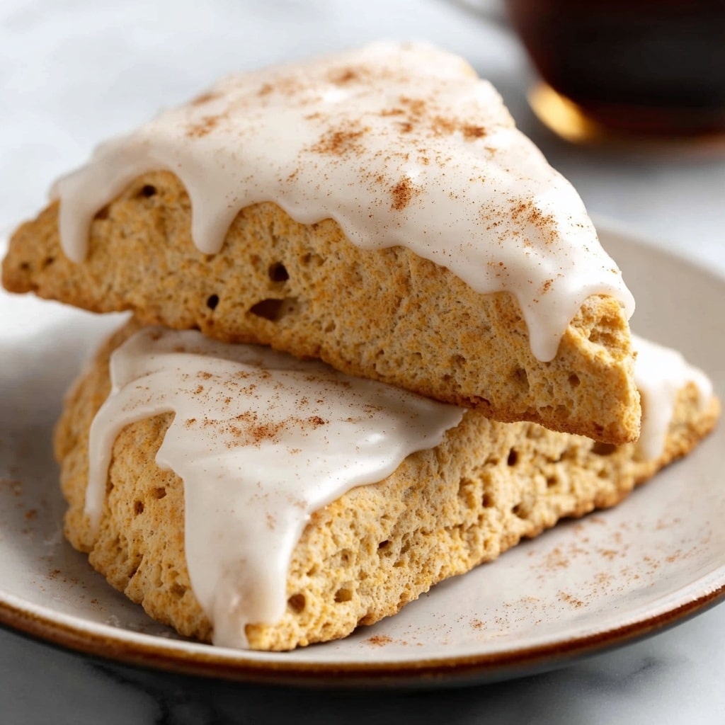 Pumpkin Scones with Pumpkin Pie Spice and Glaze Recipe