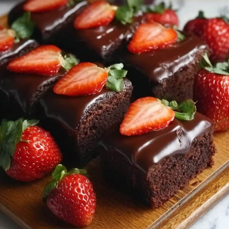 Chocolate Covered Strawberry Brownies Recipe