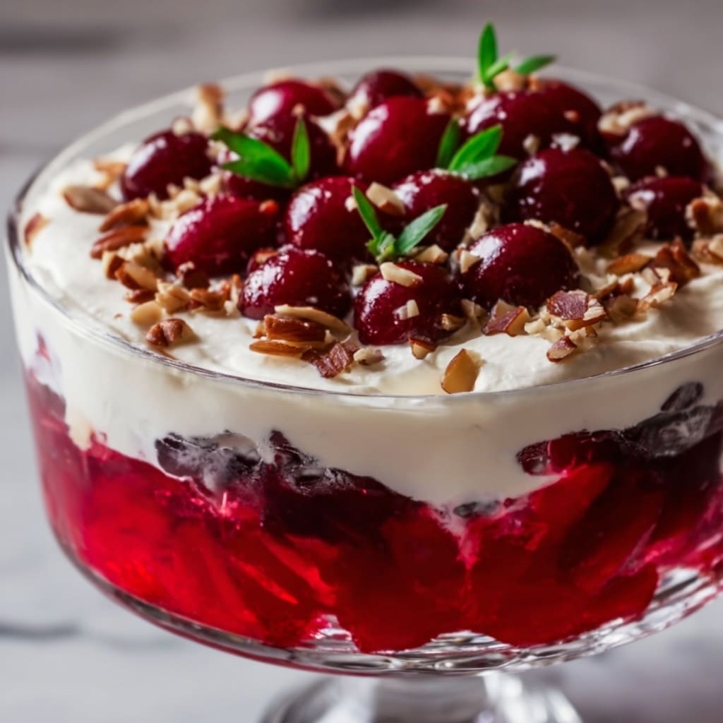 Cranberry Jello Salad with Cream Cheese and Pecans Recipe 6 Cranberry Jello Salad with Cream Cheese and Pecans Recipe - Recipe Image