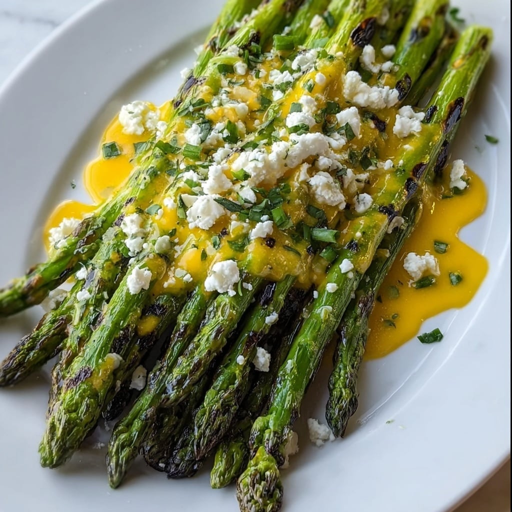 Lemon and Feta Grilled Asparagus Recipe 5 Lemon and Feta Grilled Asparagus Recipe - Recipe Image
