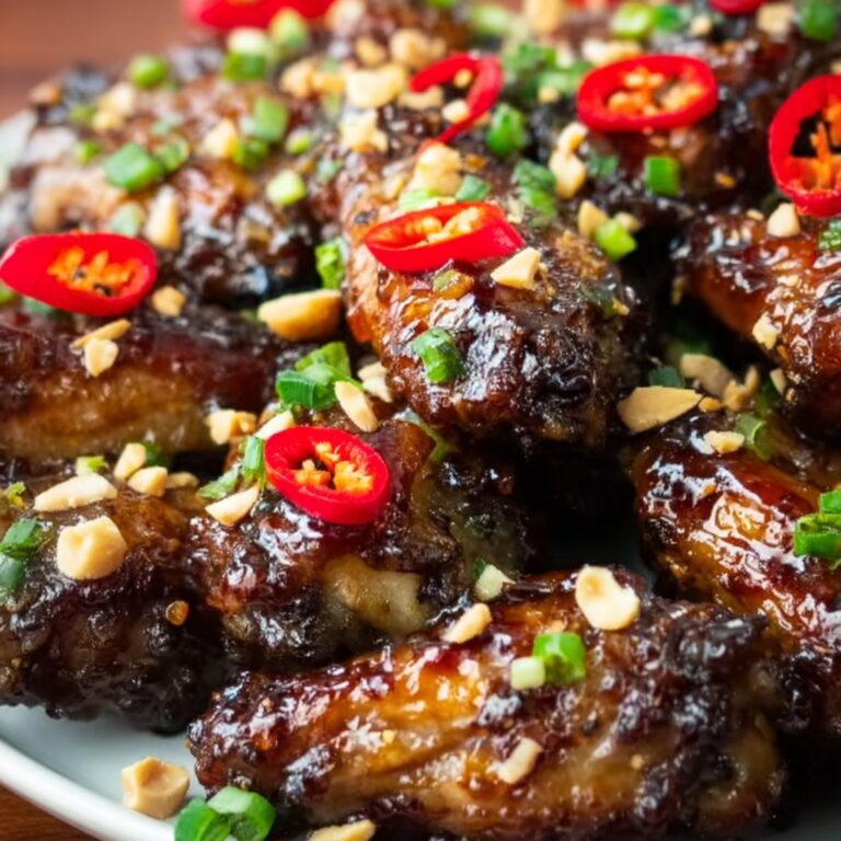 Sticky Lemongrass Chili Air Fryer Chicken Wings Recipe