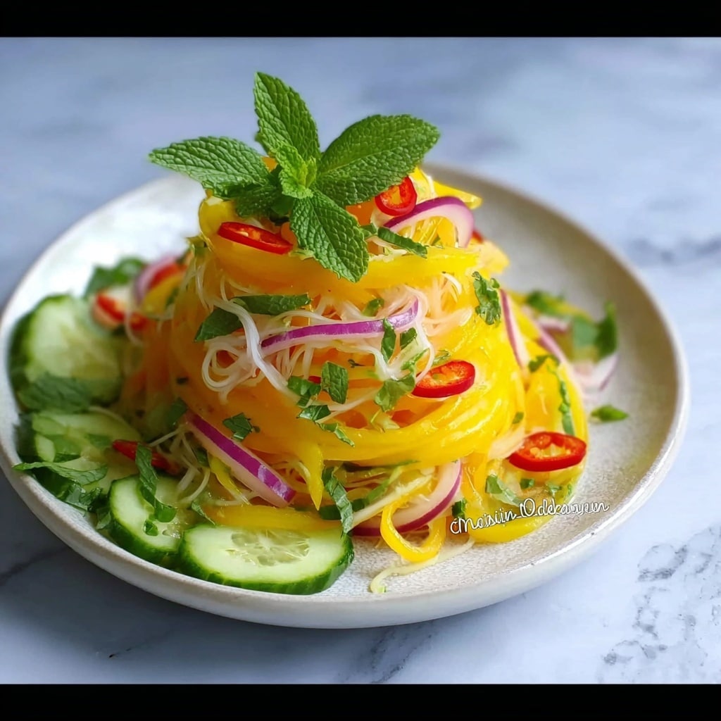 Mango Salad with Lime Dressing Recipe